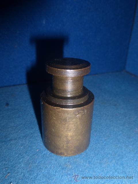 Antig&uuml;edades: ANTIGUA PESA DE BRONCE DE 200 GRAMOS - Foto 1