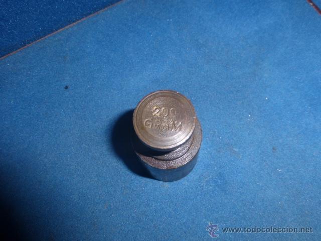 Antig&uuml;edades: ANTIGUA PESA DE BRONCE DE 200 GRAMOS - Foto 2