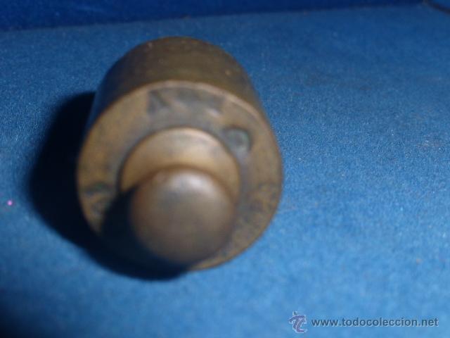 Antig&uuml;edades: ANTIGUA PESA DE BRONCE DE 100 GRAMOS - Foto 3