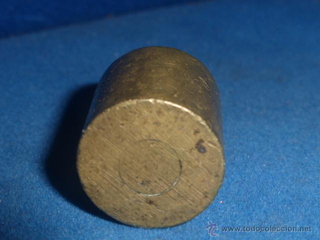 Antig&uuml;edades: ANTIGUA PESA DE BRONCE DE 100 GRAMOS - Foto 5