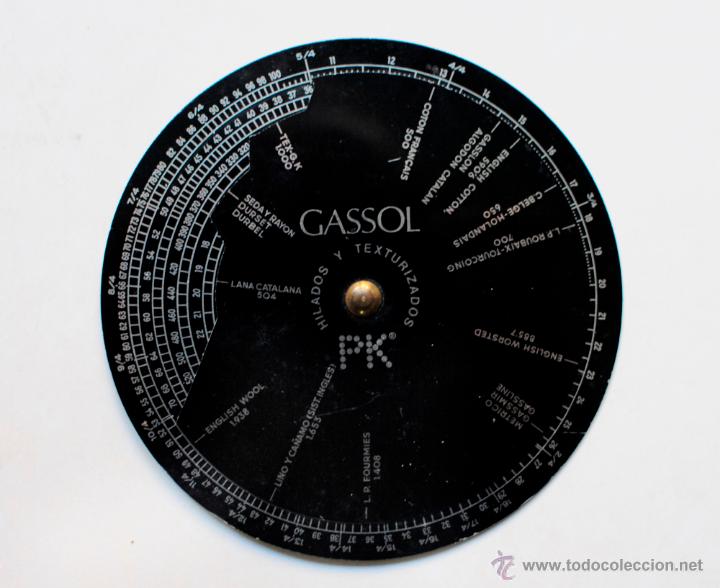 Antig&uuml;edades: REGLA CIRCULAR hilos - Foto 2