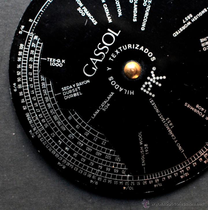 Antig&uuml;edades: REGLA CIRCULAR hilos - Foto 4