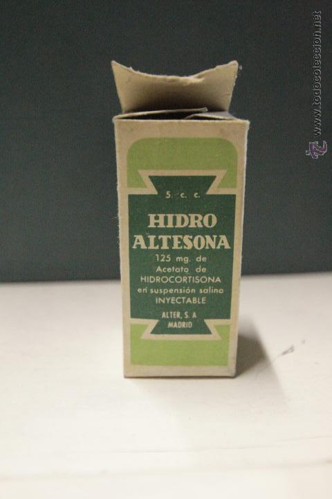 Antig&uuml;edades: Antiguo bote, medicamento hidroaltesona - Foto 1