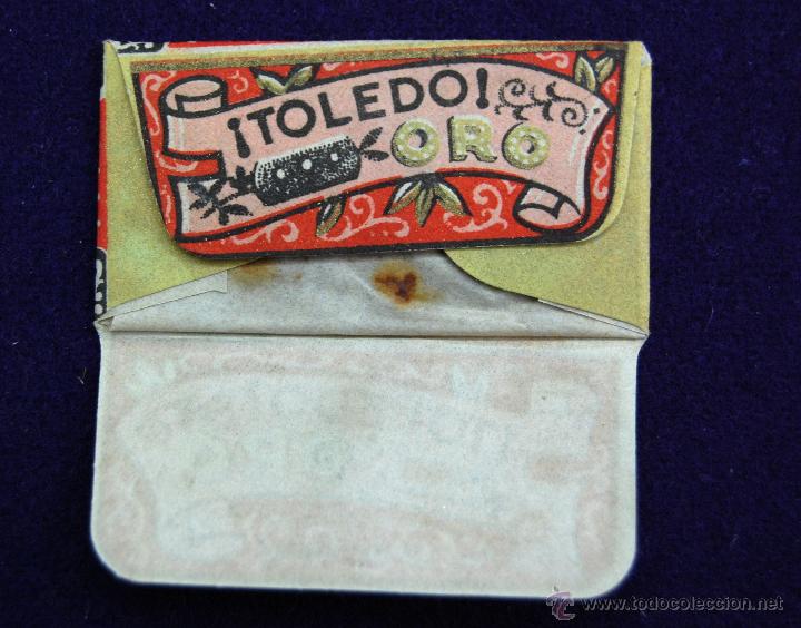 Antig&uuml;edades: HOJA DE AFEITAR ANTIGUA - TOLEDO ORO - SIN USAR - Foto 2