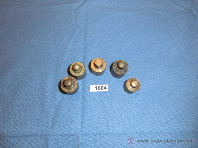 Antig&uuml;edades: REF- 1004 JUEGO DE PESAS EN BRONCE 5ud - Foto 3