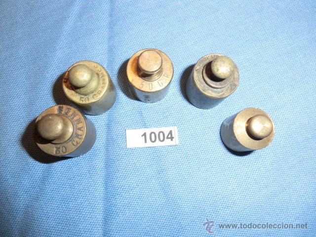 Antig&uuml;edades: REF- 1004 JUEGO DE PESAS EN BRONCE 5ud - Foto 4