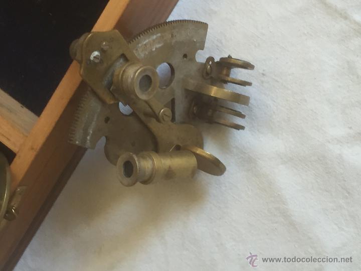 Antig&uuml;edades: caja con instrumentos de navegacion - Foto 8