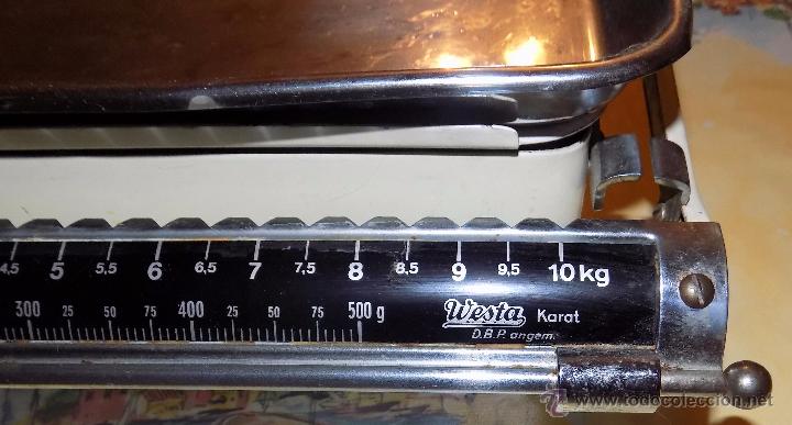 Antig&uuml;edades: antigua bascula de cocina, funciona, 34 ctm - Foto 3