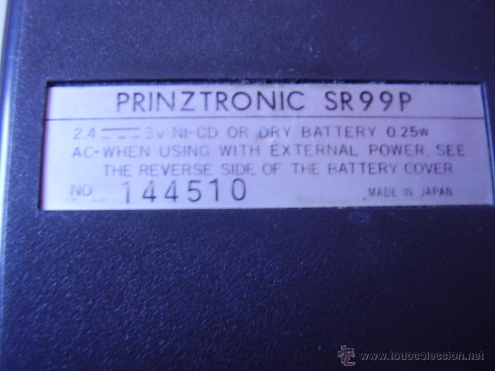 Antig&uuml;edades: CALCULADORA CASIO MOD PRINZTRONIC SR99P - Foto 2
