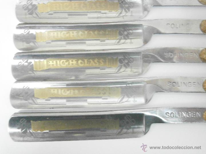 Antig&uuml;edades: Caja con un set de 7 navaja de afeitar Solingen - Foto 6