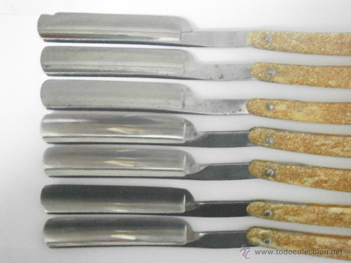 Antig&uuml;edades: Caja con un set de 7 navaja de afeitar Solingen - Foto 8