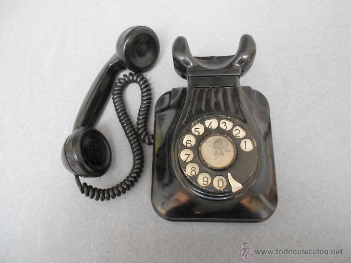 Tel&eacute;fonos: TELEFONO DE BAQUELITA PARA PARED - Foto 2