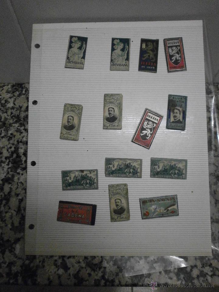 Antig&uuml;edades: LOTE 14 HOJAS DE AFEITAR - Foto 1