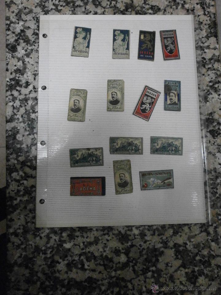 Antig&uuml;edades: LOTE 14 HOJAS DE AFEITAR - Foto 2