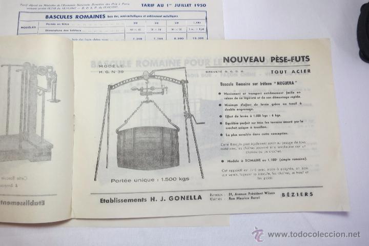Antig&uuml;edades: Basculas Gonella catalogo de 1950 - Foto 3