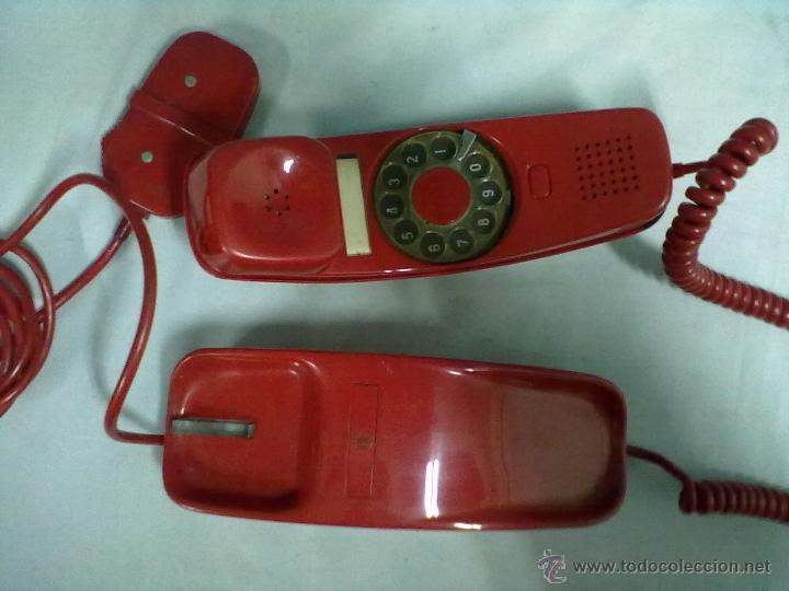 Tel&eacute;fonos: VINTAGE TELEFONO ROJO GONDOLA. - Foto 3