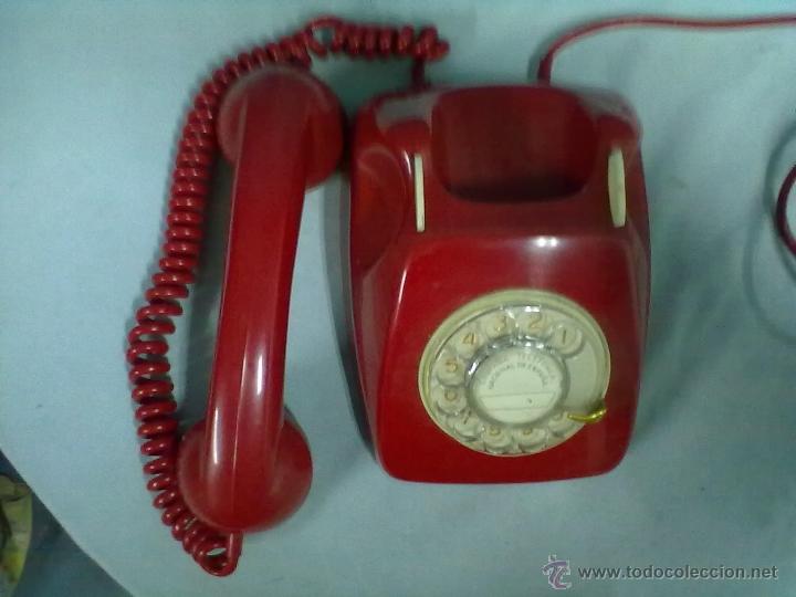 Tel&eacute;fonos: VINTAGE TELEFONO ROJO - Foto 3