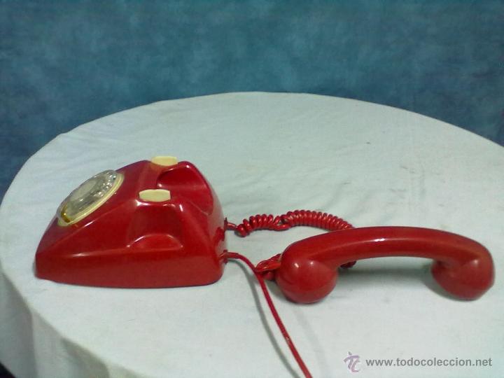 Tel&eacute;fonos: VINTAGE TELEFONO ROJO - Foto 4
