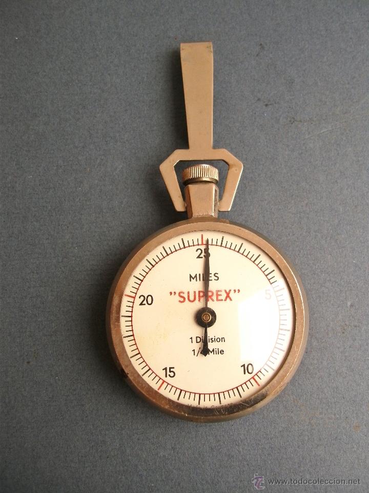 Antig&uuml;edades: podometro suprex, en millas (funcionando, 4,5cm aprox de diametro) - Foto 1