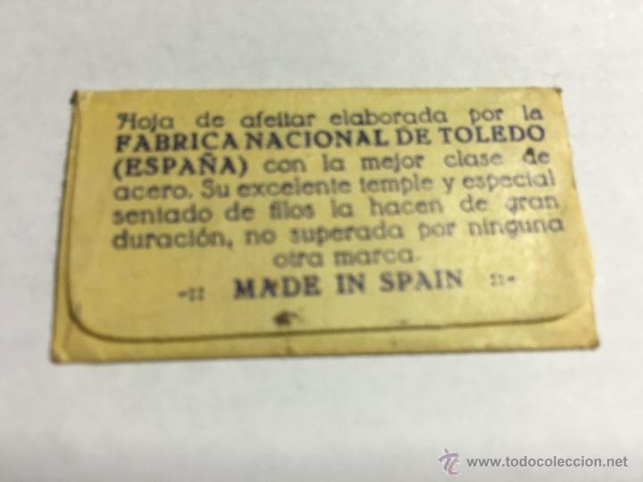 Antig&uuml;edades: ANTIGUA HOJA DE AFEITAR TOLEDO - Foto 2