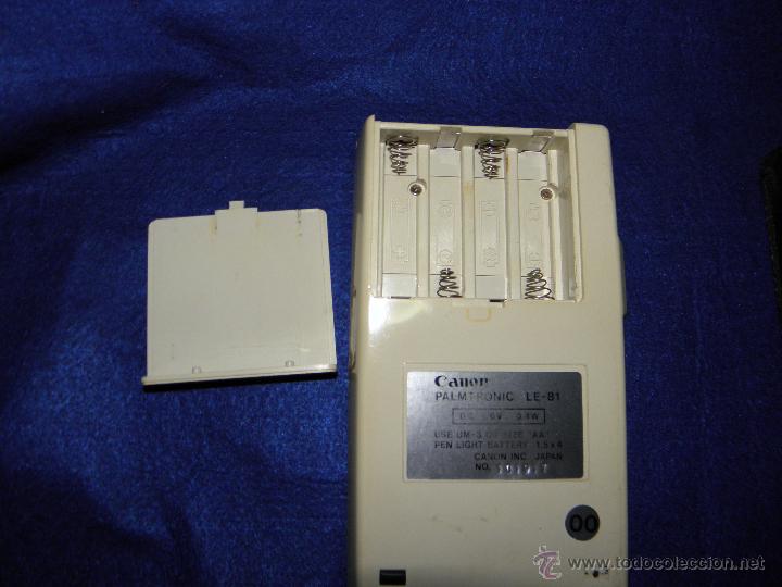 Antig&uuml;edades: CALCULADORA CANON PALMTRONIC LE-81 - Foto 4