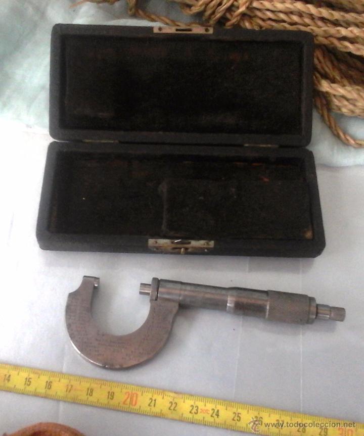Antig&uuml;edades: ANTIGUO MICR&Oacute;METRO EN SU ESTUCHE. PALMER - Foto 1