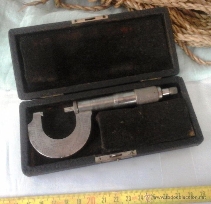 Antig&uuml;edades: ANTIGUO MICR&Oacute;METRO EN SU ESTUCHE. PALMER - Foto 4