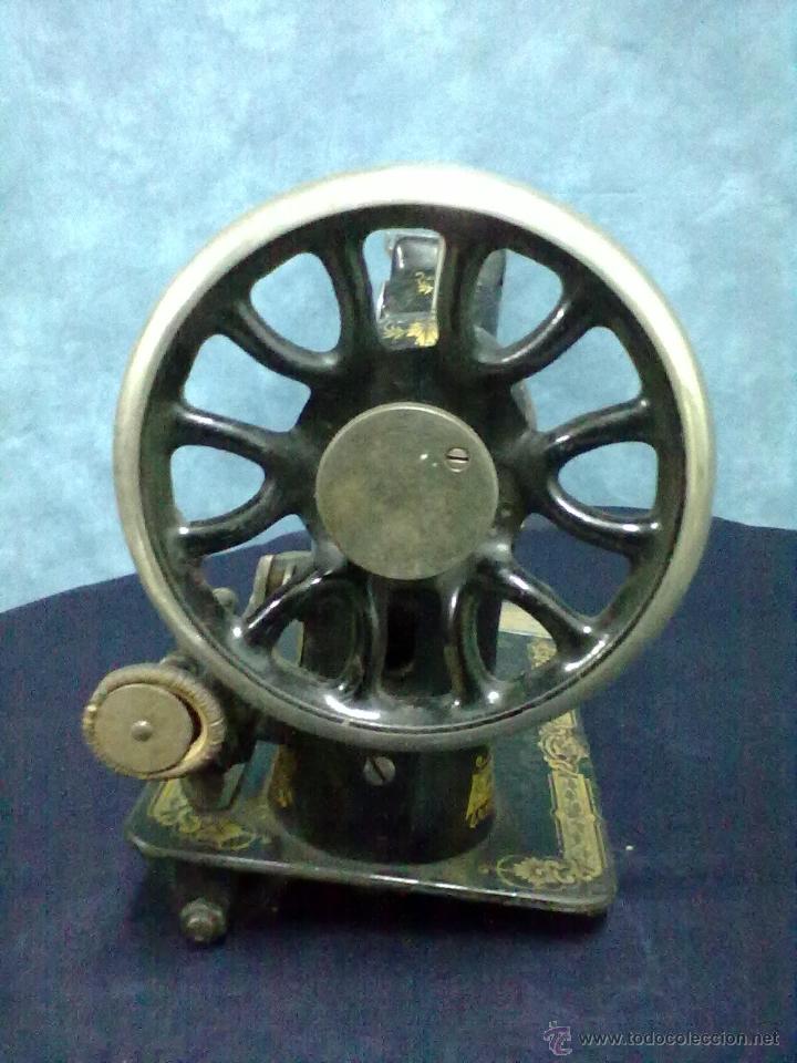 Antig&uuml;edades: CABEZA MAQUINA DE COSER SINGER DE LANZADERA - Foto 2