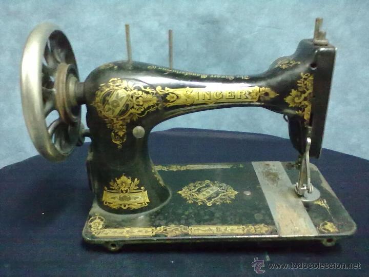 Antig&uuml;edades: CABEZA MAQUINA DE COSER SINGER DE LANZADERA - Foto 3