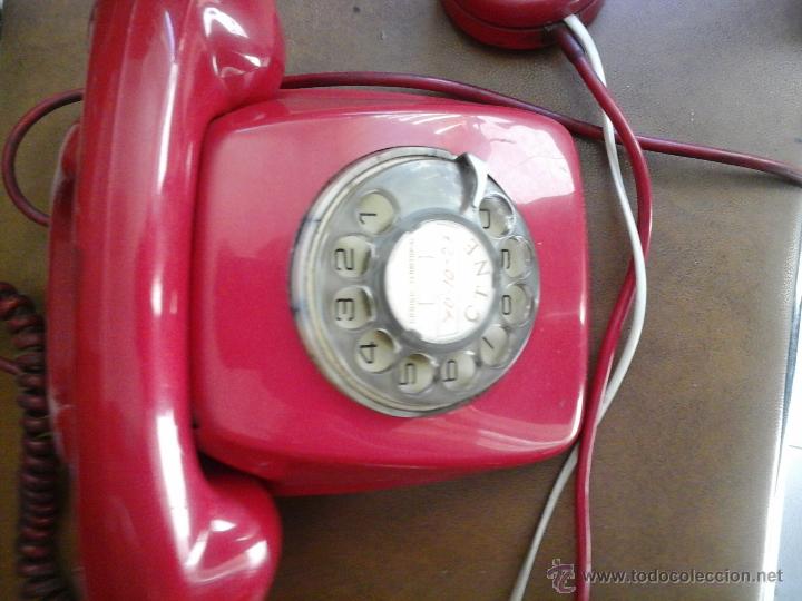 Tel&eacute;fonos: Telefono rojo a&ntilde;os 60 - Foto 3