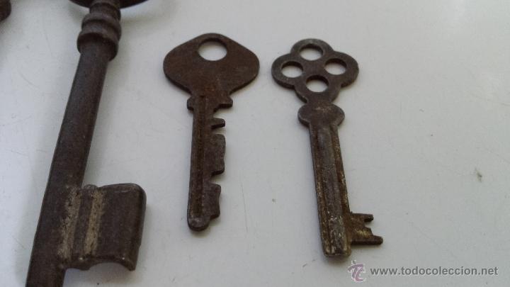 Antig&uuml;edades: LOTE DE OCHO LLAVES ANTIGUAS - Foto 4