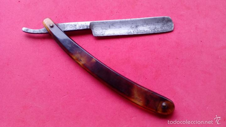 Antig&uuml;edades: NAVAJA DE AFEITAR DE BARBERO - Foto 3