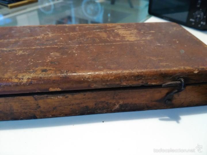 Antig&uuml;edades: JUEGO TERRAJES DERBY  EN CAJA MADERA - Foto 7