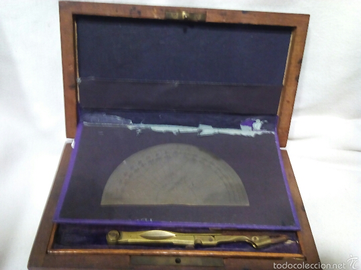 Antig&uuml;edades: Caja de juego de compases - Foto 3