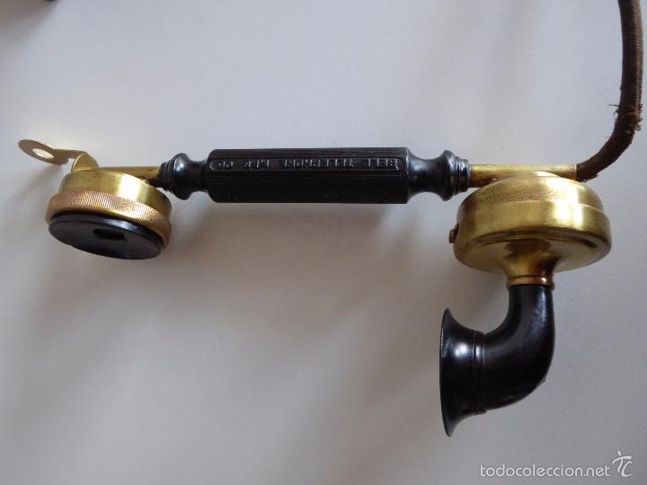 Tel&eacute;fonos: TELEFONO MUY ANTIGUO DE MAGNETO - Foto 4