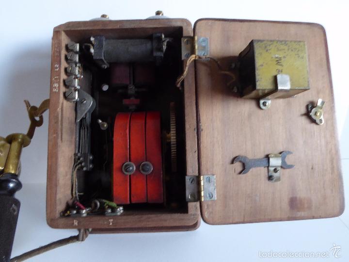 Tel&eacute;fonos: TELEFONO MUY ANTIGUO DE MAGNETO - Foto 6