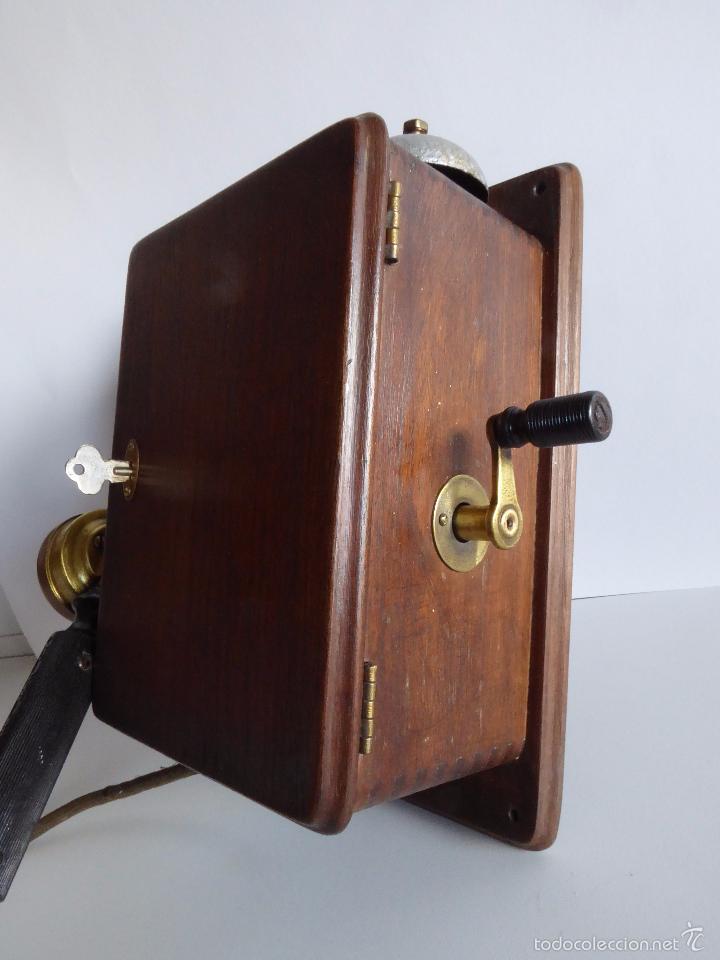 Tel&eacute;fonos: TELEFONO MUY ANTIGUO DE MAGNETO - Foto 8