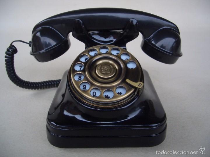 Tel&eacute;fonos: TELEFONO NEGRO TIPO ESPA&Ntilde;OL ANTIGUO - Foto 4