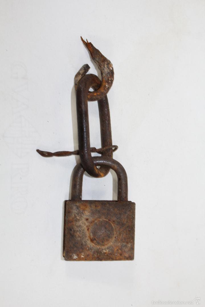 Antig&uuml;edades: CANDADO ANTIGUO SIN LLAVE - Foto 1