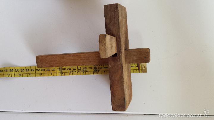 Antig&uuml;edades: ANTIGUO GRAMIL DE CARPINTER&Iacute;A EN MADERA - Foto 3