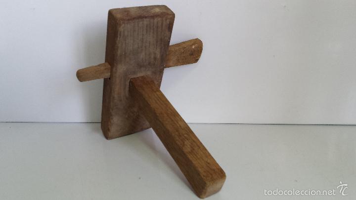 Antig&uuml;edades: ANTIGUO GRAMIL DE CARPINTER&Iacute;A EN MADERA - Foto 4