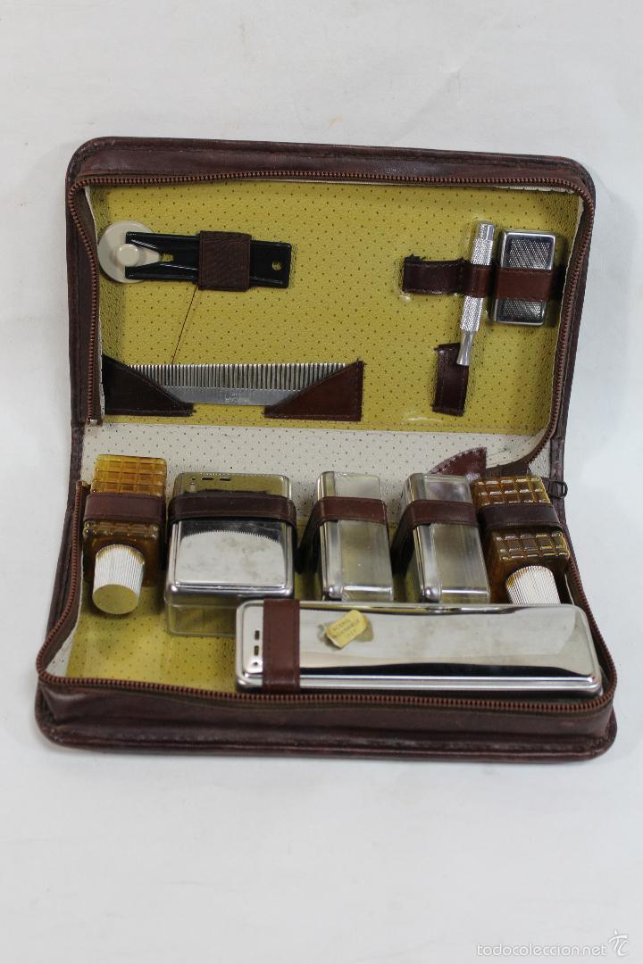 Antig&uuml;edades: ESTUCHE COMPLEMENTOS DE AFEITAR - Foto 1