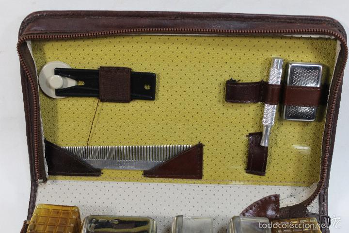 Antig&uuml;edades: ESTUCHE COMPLEMENTOS DE AFEITAR - Foto 3