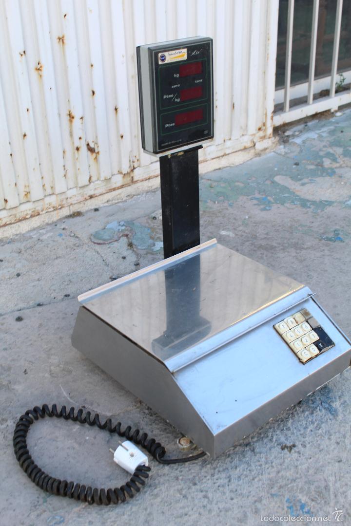 Antig&uuml;edades: Bascula electronica MOBBA xie con teclado de calculo de importe - Foto 1