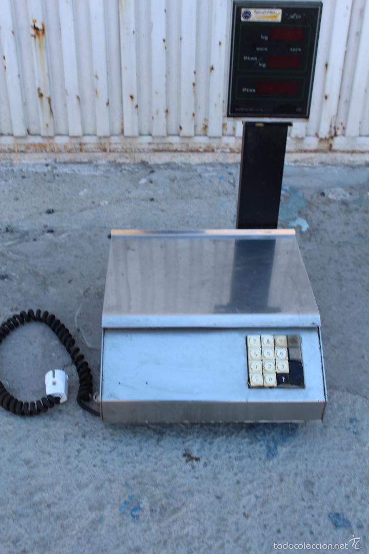 Antig&uuml;edades: Bascula electronica MOBBA xie con teclado de calculo de importe - Foto 4