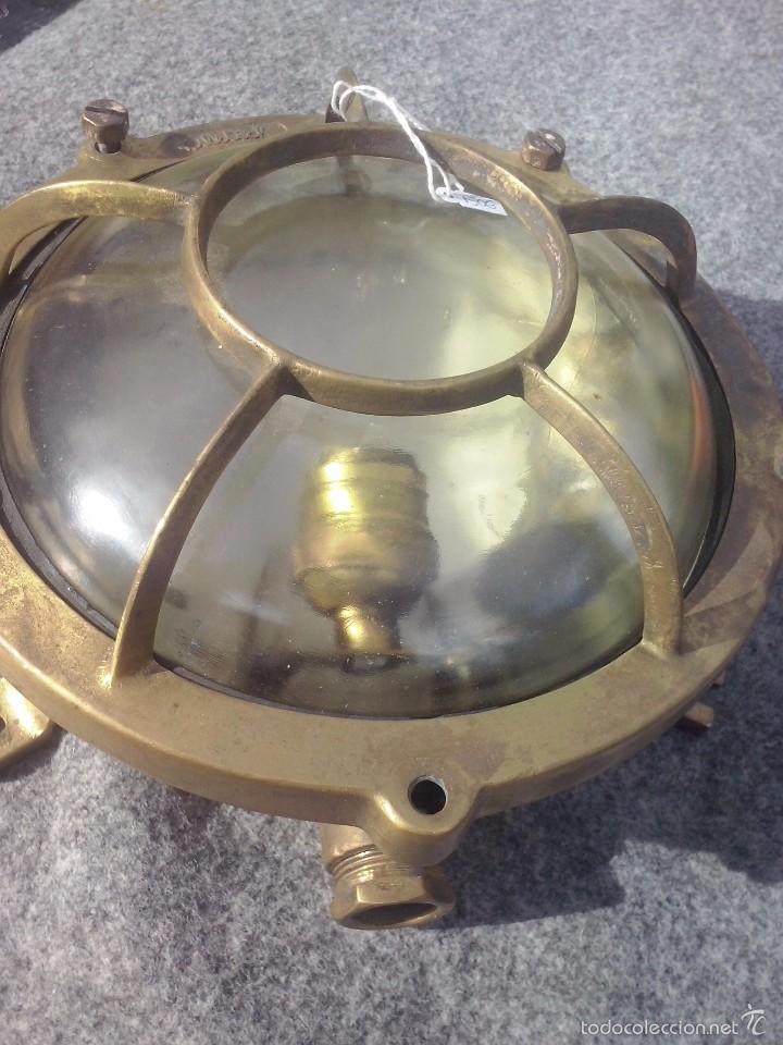 Antig&uuml;edades: LAMPARA OJO DE BUEY MARINA - Foto 2