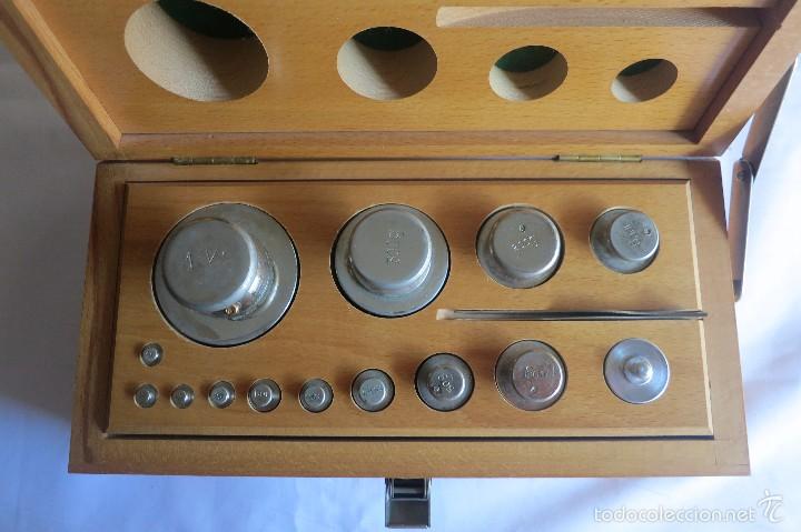 Antig&uuml;edades: caja de pesas calibradas - Foto 2