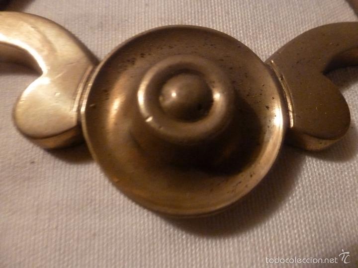Antig&uuml;edades: pareja asa de brasero de bronce - Foto 2