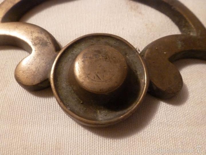 Antig&uuml;edades: pareja asa de brasero de bronce - Foto 2