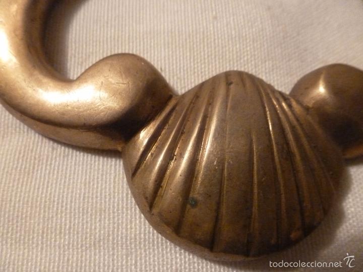 Antig&uuml;edades: pareja asa de brasero de bronce - Foto 2